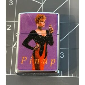 Vintage 1996 Salutes Pinup Girls Joan Collectible Of The Year Zippo Lighter